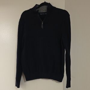 Nautica Men's Dark Zip-Up Sweater